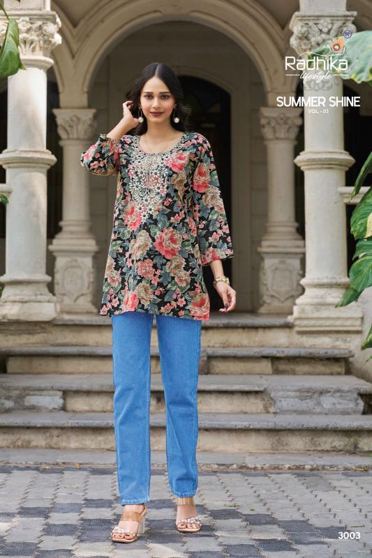 Radhika lifestyle summer shine vol 3 kurtis wholesale